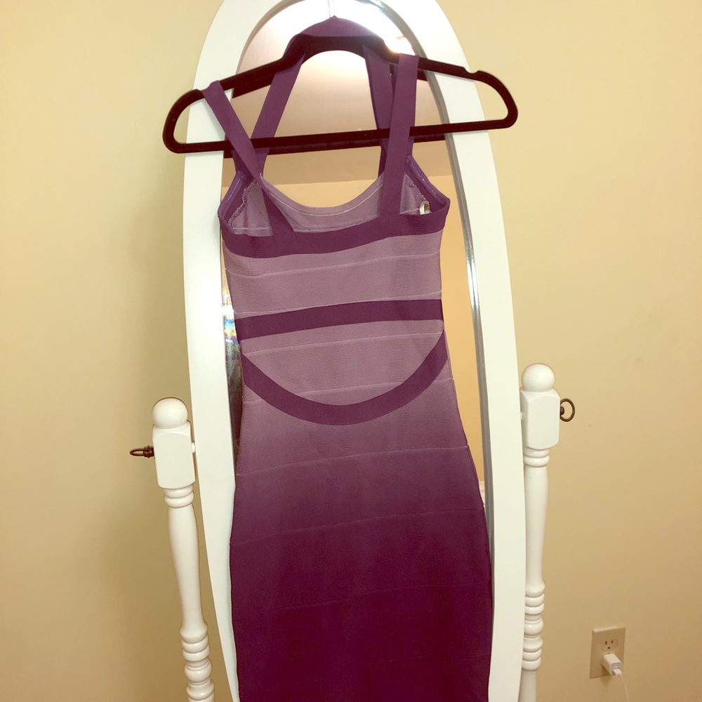 Stretta Ciara Ombré Purple Bandage Dress
